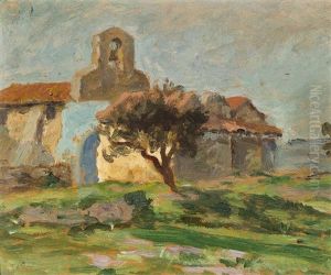 Bell Tower In The South Of France (sketch For 'chapel Of St Pepiole, Sanary")