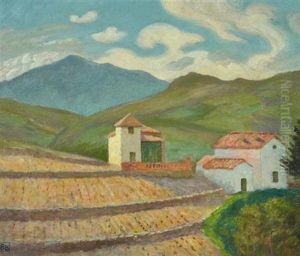 Vintners Cottages At Vendres by Rupert Charles Bunny
