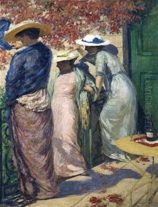 Sous Le Prunier Rouge (under The Red Plum Tree) by Rupert Charles Bunny