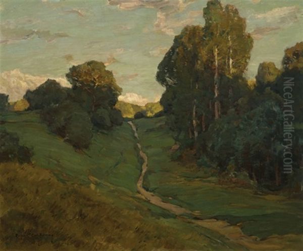 French Landscape With Country Path - view 1