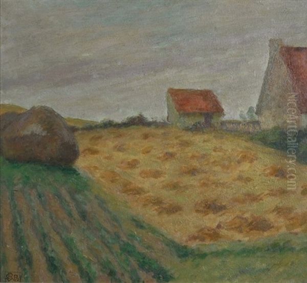 Hayfield, France - view 1