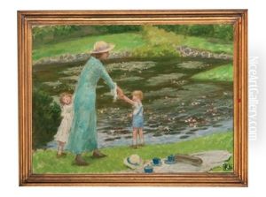 The Lily Pond (from The Royal Botanic Gardens Melbourne Series) by Rupert Charles Bunny