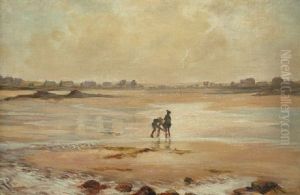 Low Tide Etaples (normandy) by Rupert Charles Bunny