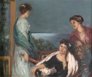 On A Balcony by Rupert Charles Bunny