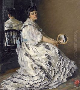 Femme Au Miroir - Woman Before A Mirror
