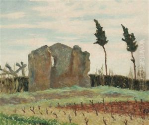 The Ruined Farmhouse, France by Rupert Charles Bunny