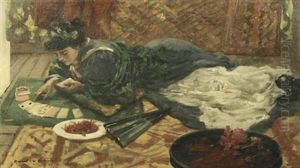 A Game Of Patience by Rupert Charles Bunny