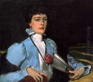 Mrs. Bunny (on A Green Sofa) by Rupert Charles Bunny