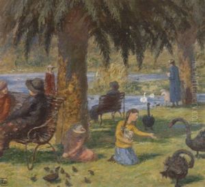 Botanical Gardens, Melbourne by Rupert Charles Bunny