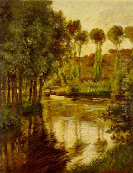 River Landscape, Ile De France - view 1