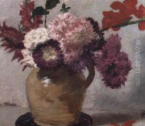 Still Life Of Mixed Blooms by Rupert Charles Bunny