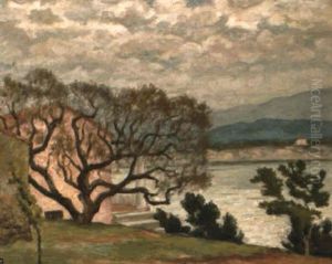 Landscape At Le Lavandou Early 1920's by Rupert Charles Bunny