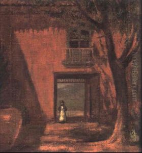 At The Villa Gate by Rupert Charles Bunny