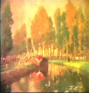 Barge On A River, Normandy