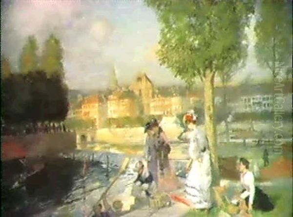 Ville De Province, Circa 1904 - view 1