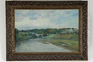 Bridge Across A River by Thomas Bunting