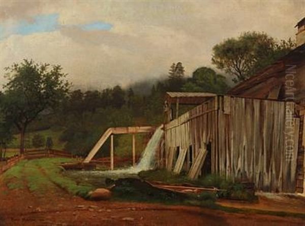 Mountainscape With Old Watermill - view 1
