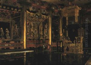 Temple Interior by Ioki Bun'ya