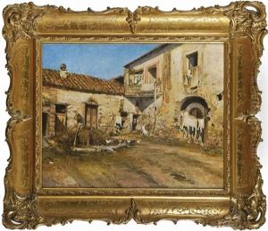 Innenhof Eines Bauerngehofts by Eugenio Buono