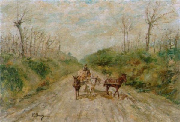 Fuhrwerk Auf Einem Landweg - view 1