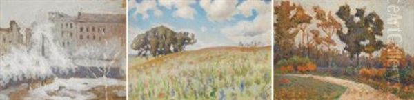 Frost In The City, In The Summer And Evening In The Garden (triptych) - view 1