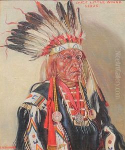 Chief Little Wound by Elbridge Ayer Burbank