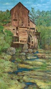 Old Mill Scene by Elbridge Ayer Burbank
