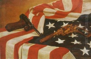 Still Life With American Flag