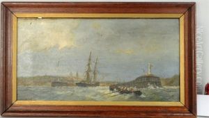 Marine Scene by Louis de Burbure