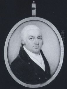 A Gentleman Wearing Dark Brown Coat With Black Collar, White Waistcoat And Cravat