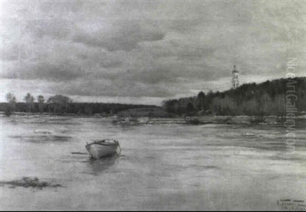 Winterliche Flusslandschaft - view 1