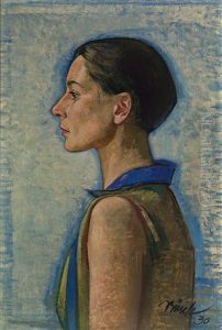 Agyptisches Profil. Bustenportrat Eines Madchens Im Profil by Paul Buerck