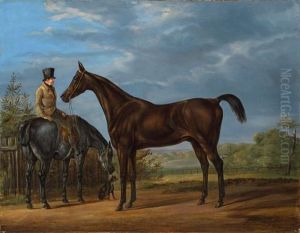 Portrait Of A Horse by Friedrich-Leopold Burde