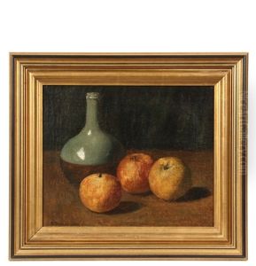 Still Life With Apples And Celadon Jug by Horace Robbins Burdick