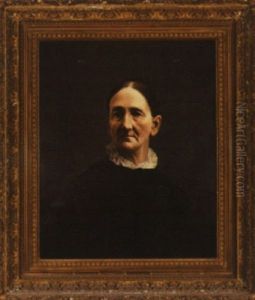 Portrait Of An Elderly Woman In Black by Horace Robbins Burdick