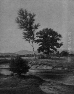 New Hampshire Stream With Trees Near Wentworth by Horace Robbins Burdick