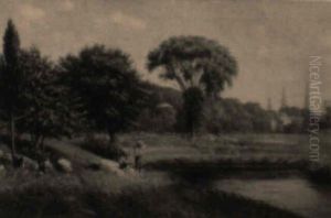 Boys Fishing by Horace Robbins Burdick