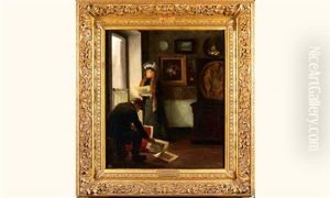 Chez L'antiquaire by Georges Henri Burdy