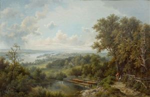 Danube Landscape With Figures