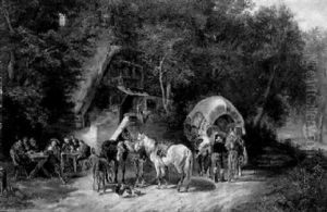 Vor Der Herberge by Jakob Burgaritzky