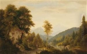 Jensbach In Tyrol by Josef Burgaritzky