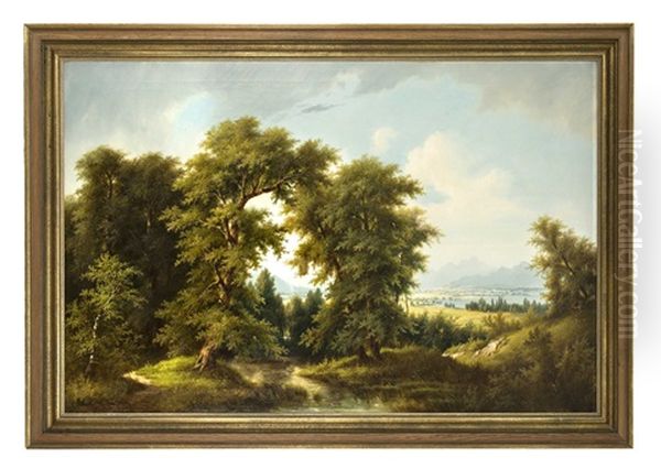 Landschaft Mit Alpenpanorama - view 1
