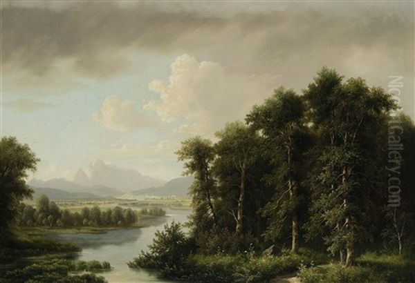 Flusslandschaft (inntal Bei Rosenheim) - view 1