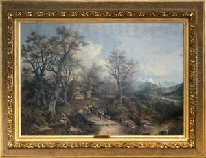 Alpine Landscape by Josef Burgaritzky