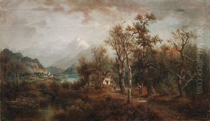 Alpenlandschaft by Josef Burgaritzky
