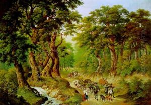 Kaiser Franz Josefs Heimkehr Von Erfolgreicher Jagd by Josef Burgaritzky