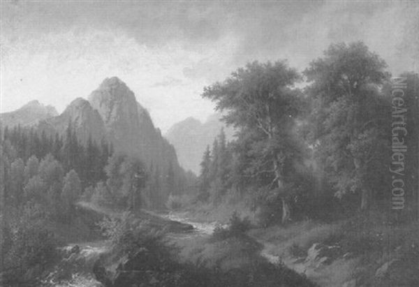Gebirgsbach In Den Alpen - view 1