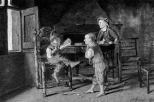 Die Schulstunde by Adolf Burger