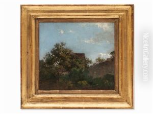 House Behind Trees by Anton Burger