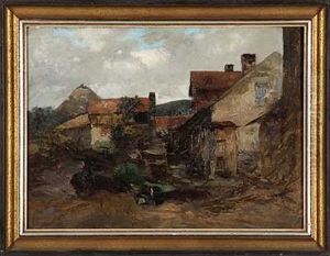 Gehoft Bei Kronberg by Anton Burger